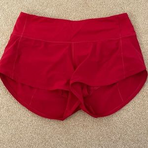 Lululemon red shorts